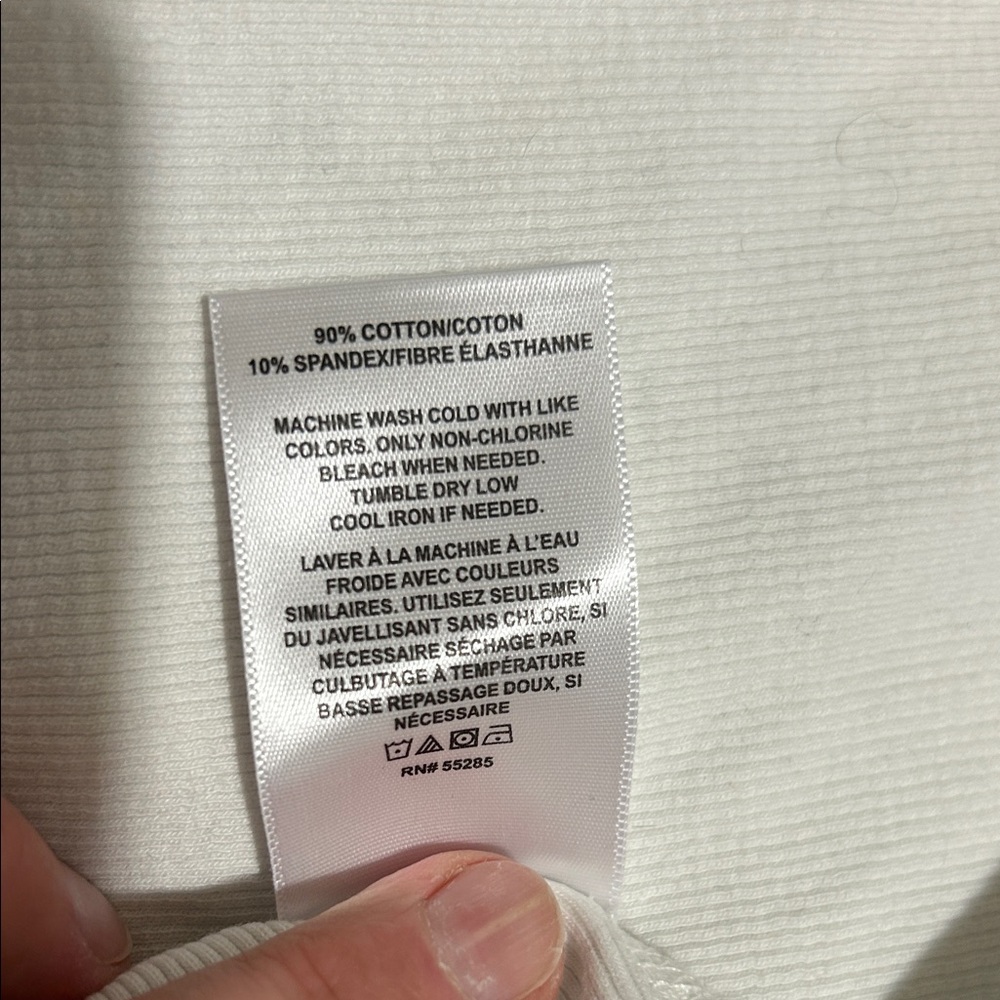 Express Ivory Ruffle Sleeve Bodysuit - Picture 4 of 5
